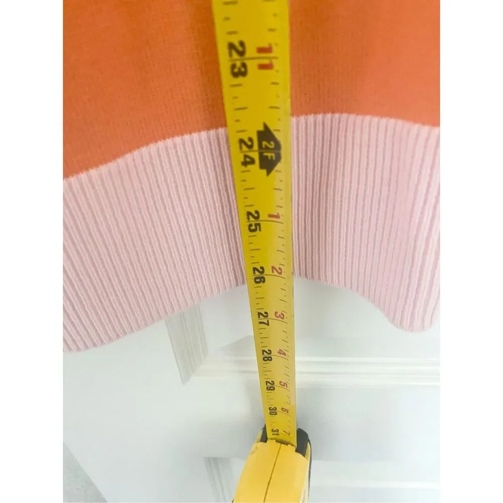 NWT Talbots Orange V Neck Cotton/ Rayon Cardigan Sz Mp